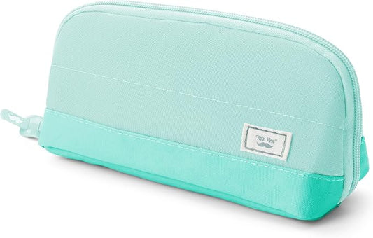 Mr. Pen- Wide-Opening Pencil Case, Triangle Design | Compact & Spacious Pencil Cases with 5 Mesh Pockets, Bag Pouch, Box Organizer for Students, School Supplies, Aesthetic Supply