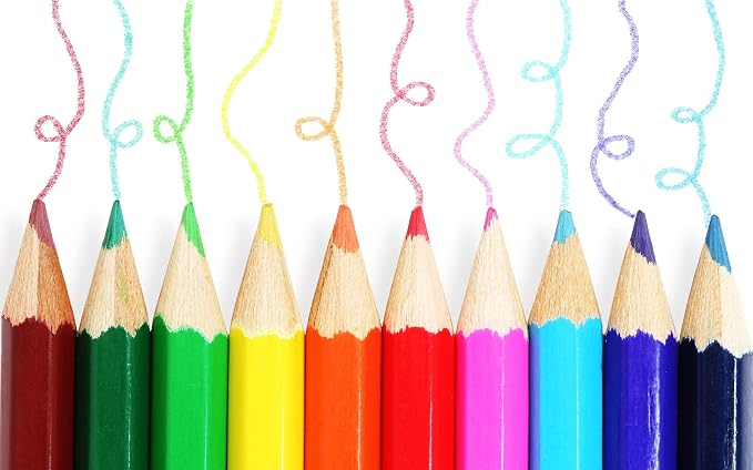 Colored Pencils Soft Core Color Pencil Set for Kids Adult Coloring Books Drawing, Writing Sketching (24 Count)