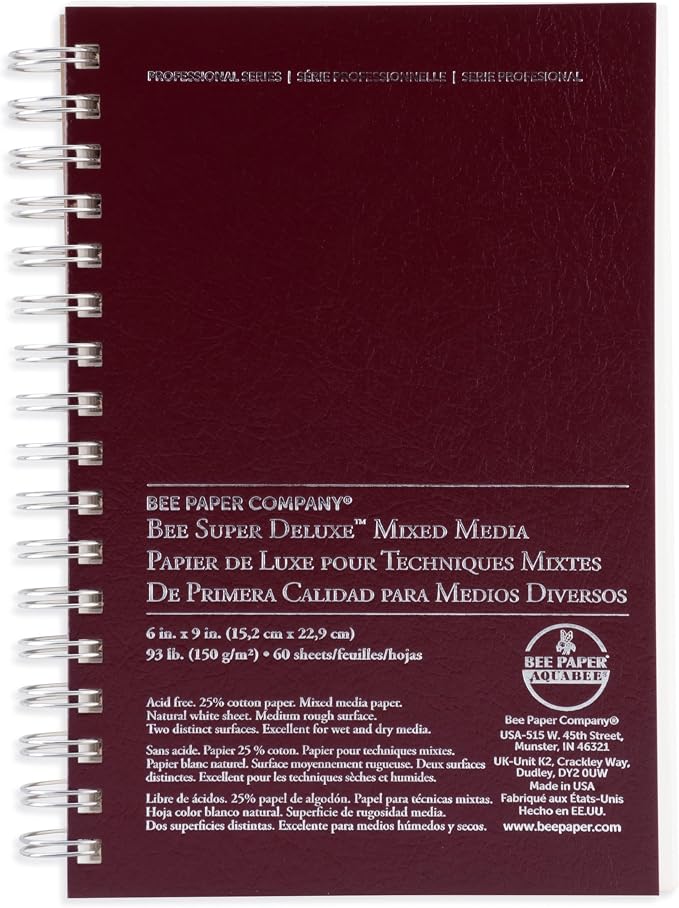 Bee Paper - 14"x 17" Super Deluxe Mixed Media Sketching Pad, 50 Sheets