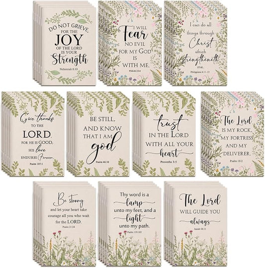 Ctosree 50 Pcs Bible Verse Prayer Journal Notebook for Women Christian Notepads Gifts Mini Inspirational Religious Note Pads for Sunday School Back to School Church Pastors Wife Teacher (Beige)