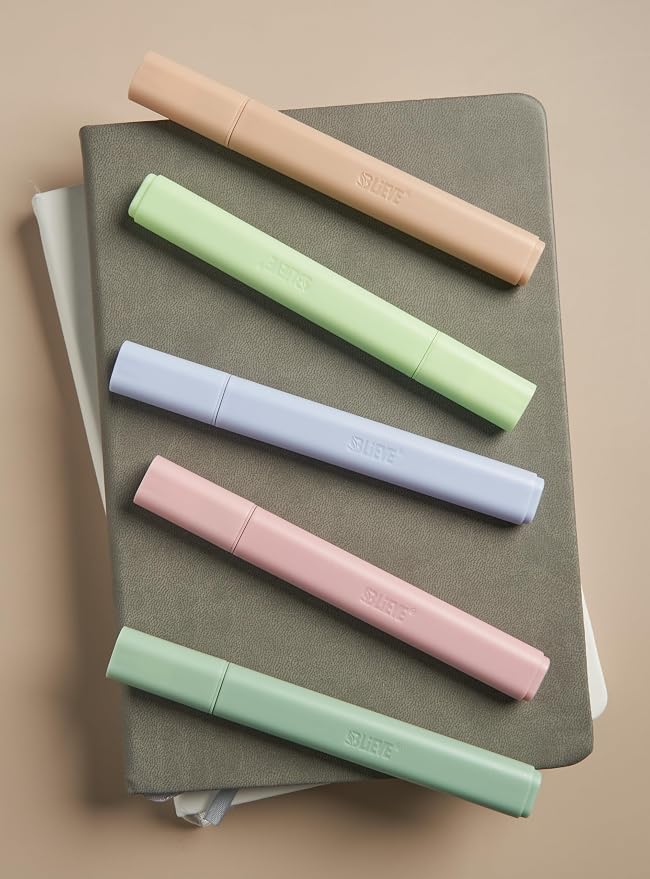 BLIEVE Bible Highlighters No Bleed Through, Chisel Tip, 5 Pack