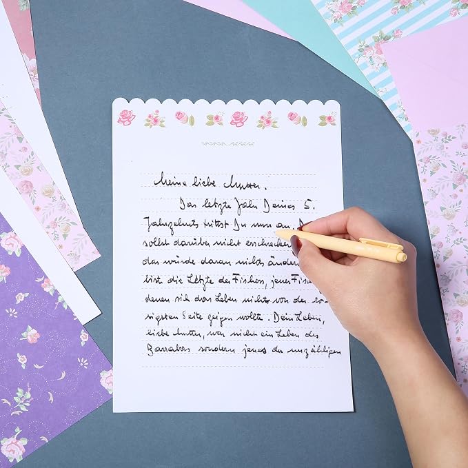 Mr. Pen- Stationery Writing Paper Set with Envelopes, 7.5" x 10.2" | 32 Letter Sheets & 16 Envelopes, Smooth Printable Letter Paper for Handwritten Notes, Personal Letters, Invitations