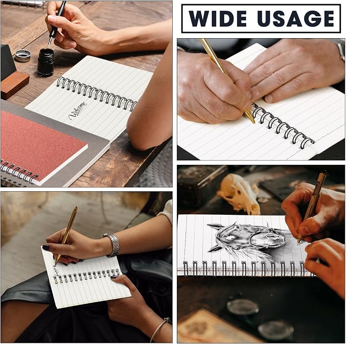 Jutom 18 Pcs Small Spiral Notebooks Memo Pads 3x5 Bulk Small Pocket Notepads Back to School Supplies Mini Notebook with Lined Mini Journals for Office & Work, 120 Pages (Glitter Rose Gold)