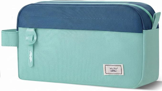Mr. Pen- High Capacity Pencil Case, Large Pencil Pouch with 3 Compartments and 2 Pockets, Large Pencil Bag with Smooth Zipper, Cute Pencil Case Pouch Organizer, School Supplies for Teens