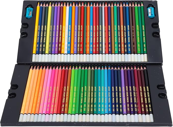 Pastel Colors Colored Pencils Set, Oil Pastel Pencils for Artists, Colored Pencils Oil Based Soft Core Color Pencils Set For Painting Sketching (72 color lead)