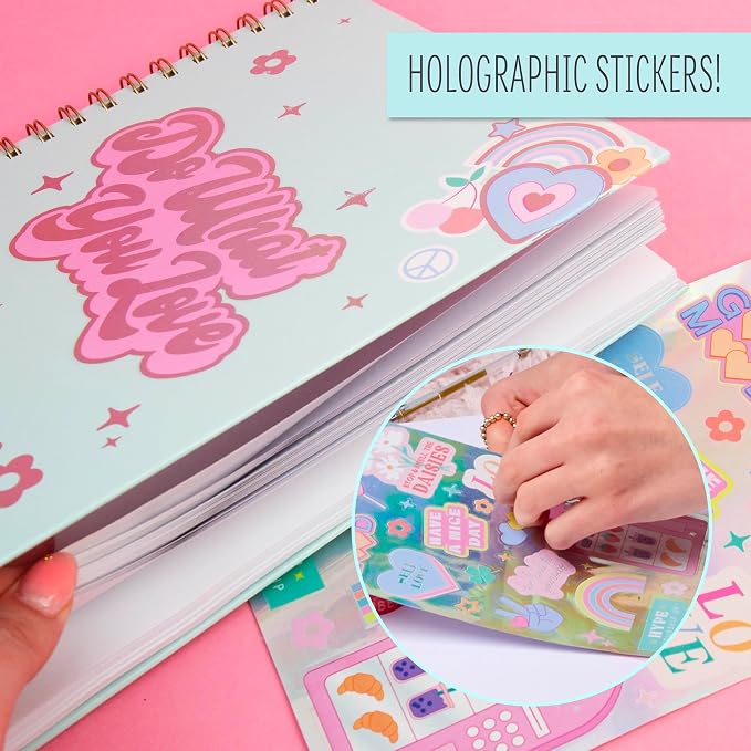 STMT D.I.Y.Journal Set, Stationary Kit with Notebook for Writing and Drawing, DIY for Girls Ages 8+, Sketch & Journal