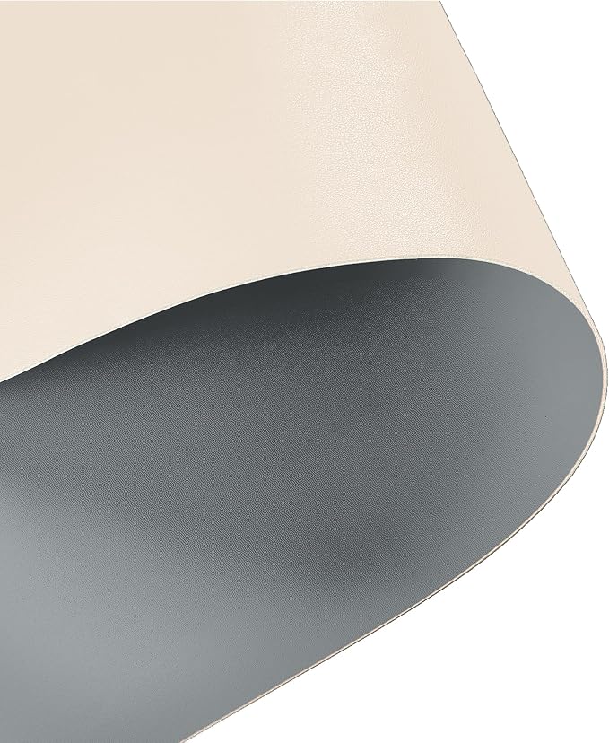Faux Leather Table Cover,1.8mm Thick,42x60 Inch Table Protector,Table Protector for Dining Room Table,Dining Table Cover,Table Cover Protector(Beige+Light Gray,42x60)