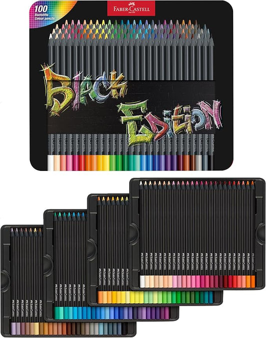 Faber-Castell Black Edition Colored Pencils, 1 Count (Pack of 100)
