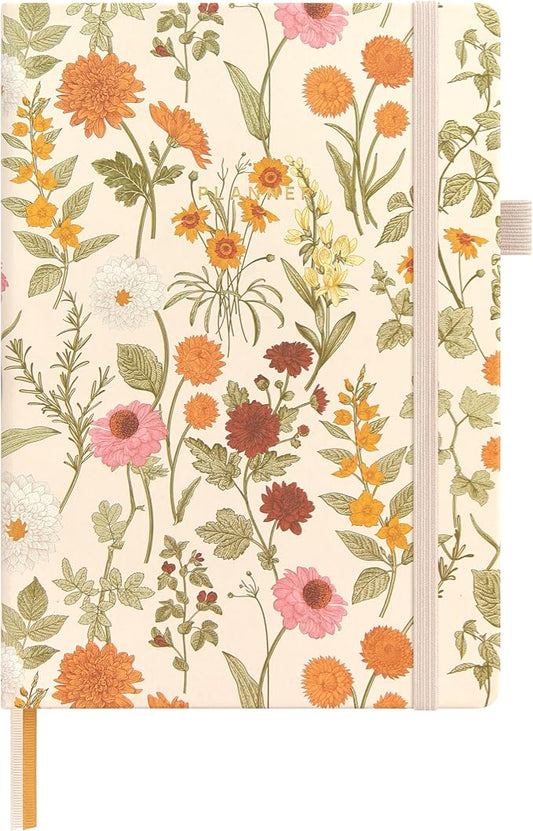 And Per Se Undated Academic Planner, Weekly & Monthly Planner with Goal & Habit Tracker, A5 Hardcover, Wild Flowers