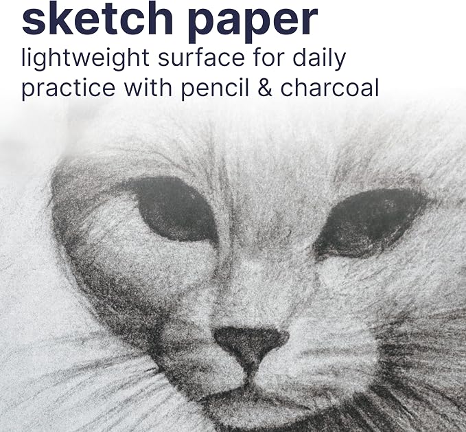 Strathmore 200 Series Sketch Pad, 8.5x11 inch, 100 Sheets, Side Wire - Artist Sketchbook for Drawing, Illustration, Art Class Students
