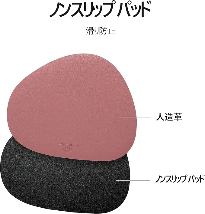 GREEDY FARMERS Mouse pad, Non-Slip Washable Waterproof Computer Mouse pad (Misty Rose)