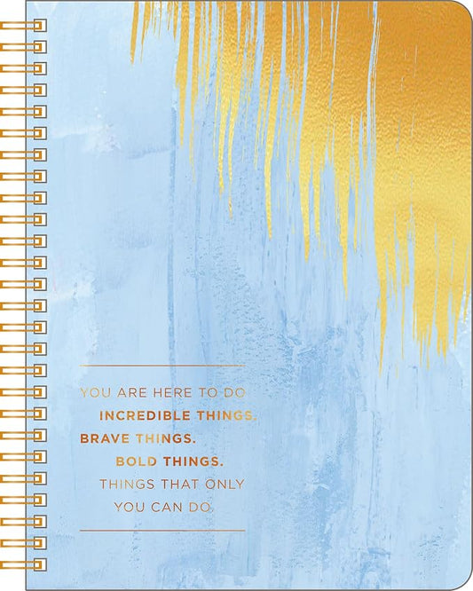 Compendium Spiral Notebook - You are here to do incredible things… — A Designer Spiral Notebook with 192 Lined Pages, College Ruled, 7.0”W x 9.25”H