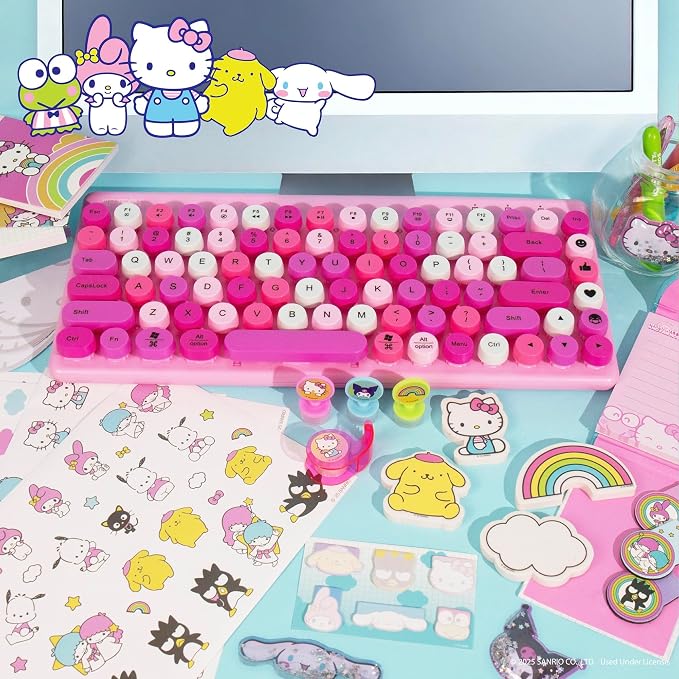 Horizon Group USA Hello Kitty & Friends Stationary Set, Cute School and Office Supplies, Sanrio Accessories, Kawaii Notebook, Collectible