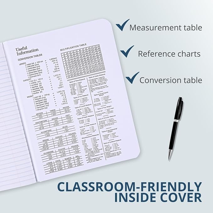 ROARING SPRING Hard Cover Composition Notebook, Black Marble Comp Book, 9.75″ x 7.5″, College-Ruled with Margin, 100 Sheets (200 Pages)