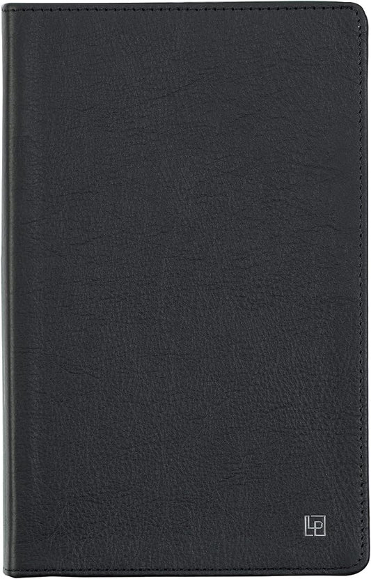 Classic Leather Notebook Writing Journal, Softcover, Narrow Ruled, Table of Contents and Numbered Pages