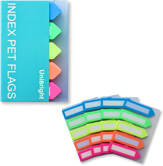500 pcs Sticky Tabs for Books & Notebooks, Transparent Writable Page Markers, with Carry-On Dispenser, Repositionable Strong Adhesive Page Tabs for Bible and Office School Home Use