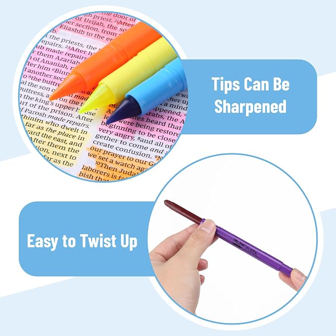 Mr. Pen- No Bleed Gel Highlighters, Fluorescent Assorted Colors, 12 Pack | Bible Highlighters and Pens No Bleed, Bible Markers for Study, Journaling, School Supplies and Accessories