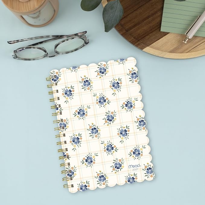 Mead Cambridge 2027 Planner, Weekly & Monthly, 15-Month Oct-Dec, 5.5" x 8.5", Summer Picnic (1863-200-27)
