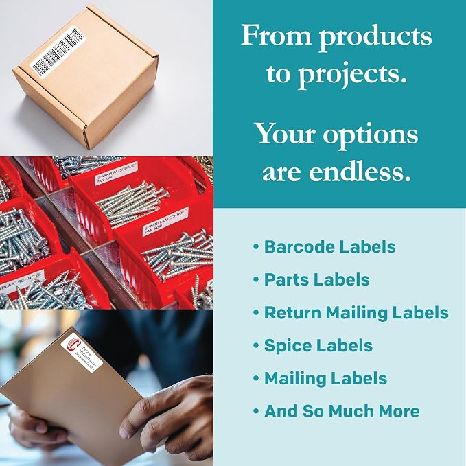 Premium Label Supply White Sticker Address Labels – 3" x 1" – Laser/Inkjet Compatible – (18 per Sheet), 2000 Sheets – 36,000 Total Adhesive Labels