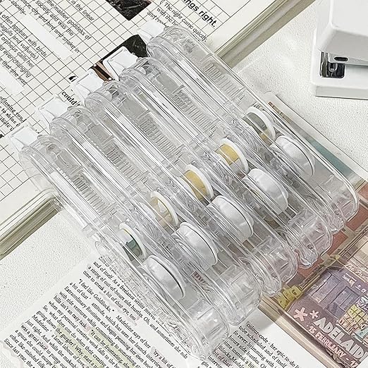 5 Pack White Correction Tape Pen Pull Out Tape for School Supplies