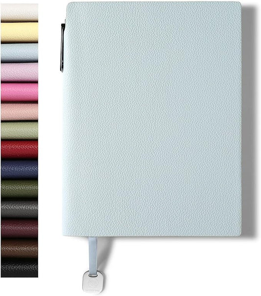 Journal Notebook A5 PU Leather Journals for Writing 160 Pages Daily Journaling Ruled Notebooks for Work