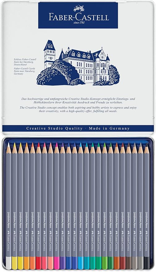 Faber-Castell Creative Studio Goldfaber Watercolor Pencils (24 Count)