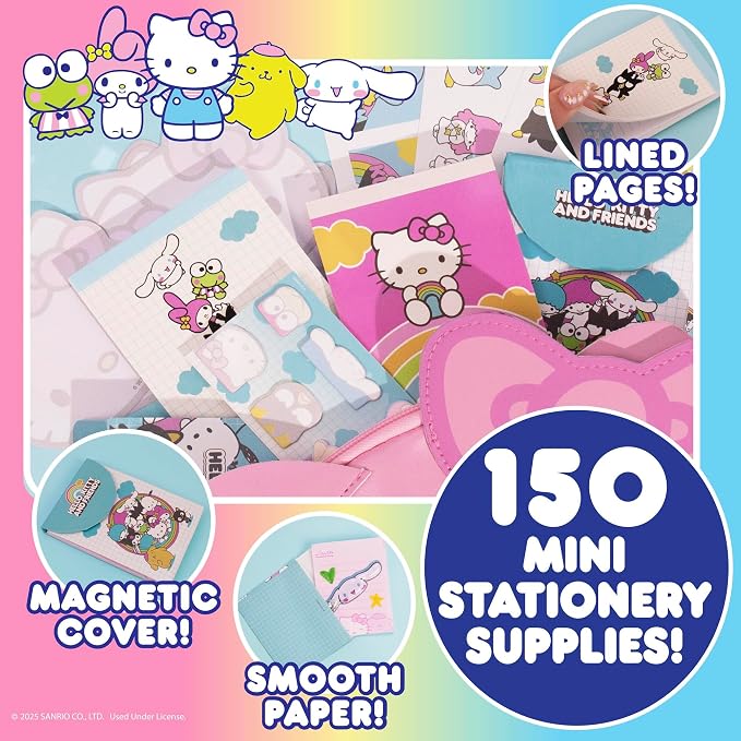 Horizon Group USA Hello Kitty & Friends Stationary Set, Cute School and Office Supplies, Sanrio Accessories, Kawaii Notebook, Collectible