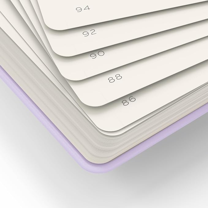 LEUCHTTURM1917 - Notebook Hardcover Medium A5-251 Numbered Pages for Writing and Journaling (Lilac, Plain)