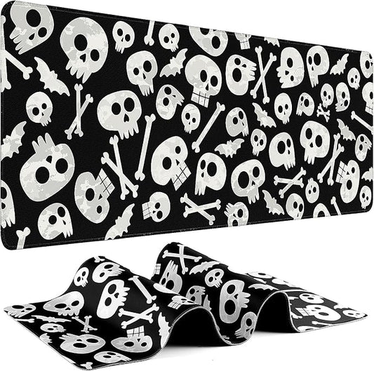 Gaming Mouse Pad - (31.5"×11.8") Skull Large Mouse Pads for Desk - Desk Mat for Keyboard and Mouse with Non-Slip Base, Desks Pad Matfor Game/Office & Home