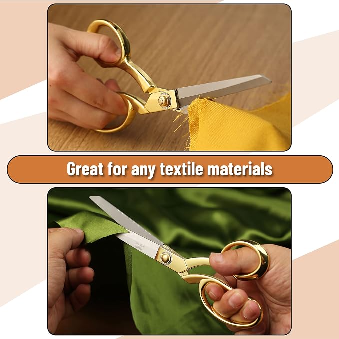 Mr. Pen- Premium Tailor Scissors, 8-Inch | Heavy Duty Carbon Steel Sewing & Fabric Scissors, Tailor Shears, Ultra-Sharp for Smooth Cutting