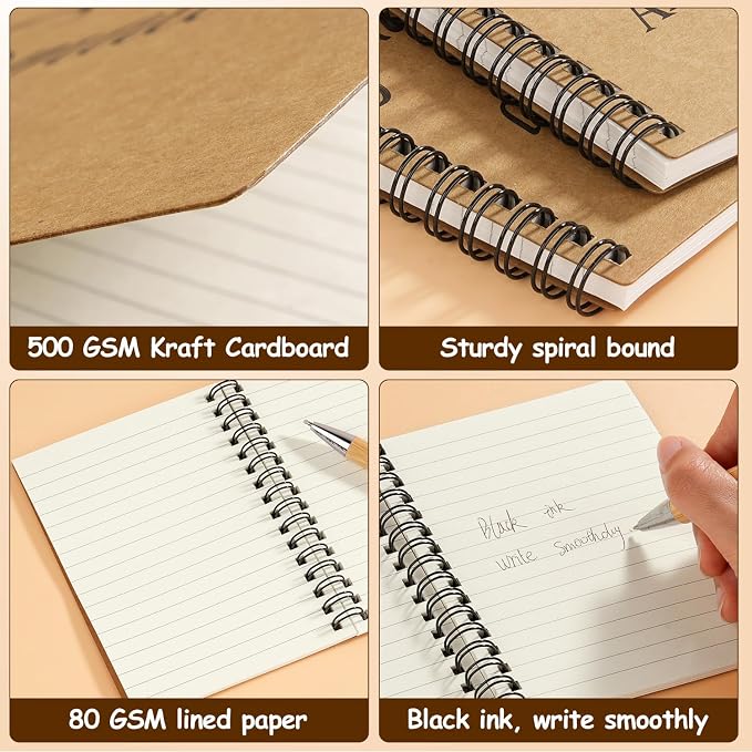 Dynta 16 Sets Employee Appreciation Gifts Bulk (20 Goodie Bags), Inspirational Notebooks, 4x5.5 Journals Bulk with Motivational Pens, Thank You Gifts for Coworkers Teachers Nurses Volunteers