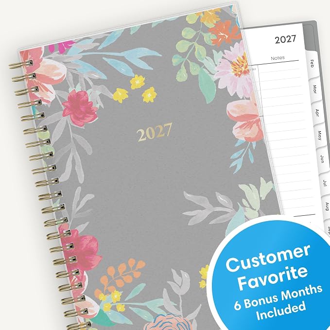 Blue Sky 2027 Weekly & Monthly Planner Calendar, 5"x8", Sophie | January 2027 - December 2027, Flexible Frosted Cover, Durable Twin Wire Binding, Laminated Tabs