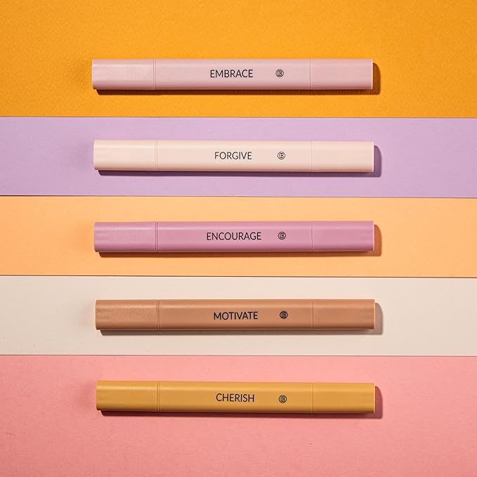DIVERSEBEE Bible Highlighters Assorted Colors, No Bleed (Rose) | 5 Pack Dual Tip Aesthetic Pastel Highlighter Pens for Journaling, Note Taking, School, Bible Study Supplies and Accessories