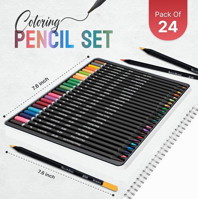 Black Widow Colored Pencils For Adults Perfect For Coloring Books