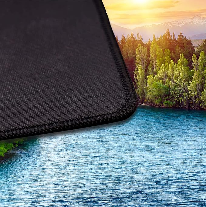 Extended Sunset Forest Gaming Mouse Pad, Keyboard Computer Office Mouse Pad | Large Extended Mouse Pad; Full Desk Coverage; Waterproof Coating; Stable Anti-Slide Base For Gaming, Office, Study Daily Use
