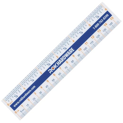 Rok 6" Plastic Flexi Ruler, Easy Read English Metric 150mm - ROKRULER | Flexible 15 cm measuring ruler with English and metric markings, designed for easy reading and accurate measurements.
