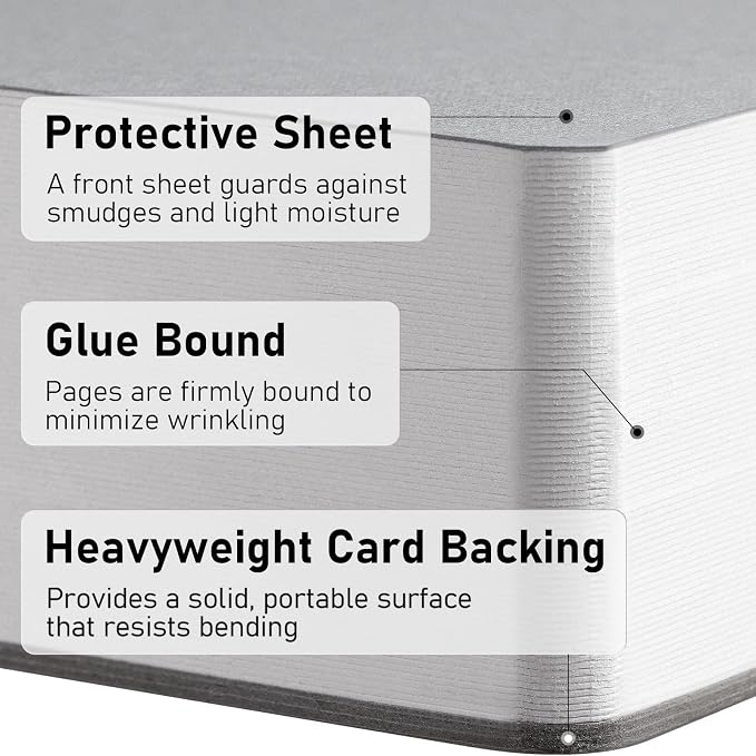 FLUNBRATO Watercolor Paper Pads,3.5 x 5.1 Inch, 80 Sheets,100% Cotton Mini Travel Watercolor Sketchbook,Hot Press 140LB 300GSM,Two-Edge Glue Binding Compact Notebook Mixed Media for Painting
