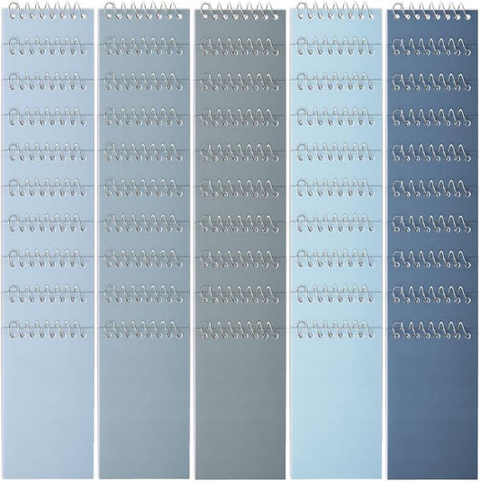 Teling 50 Pcs Pocket Notebooks Bulk Small Spiral Memo Pads 3x5'' Note Pads | Blue Mini Notepad, Back to School Supplies, Top Spiral Tiny Note Pad with Lined, Mini Journal for Office Nurse Work, 75 Sheet