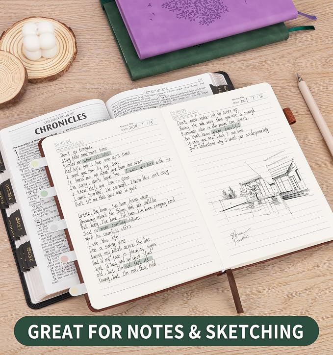 6 Pack Lined Journal Notebook for Women Men, A5 Hardcover Leather Journals for Writing, 200 Pages Thick Paper, Daily Journal Notebook for Work, School, Note Taking, Business, Travel, College Ruled