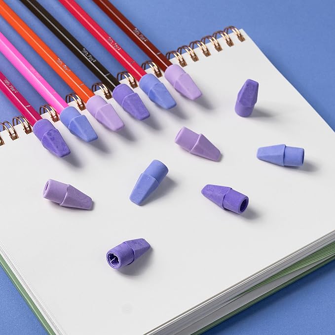 Mr. Pen- Pencil Erasers Toppers, 30 Pack, Colorful | Mr Pen Erasers for Pencils