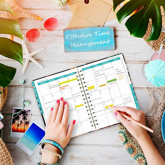 Planner 2026-2027 Weekly and Monthly Calendar Planner Jul 2026-Jun 2027 | Academic Planner with Stickers,Tabs and Pocket,Teacher Student Planning book Ideal for Office School Supplies,6.3" x 8.5"