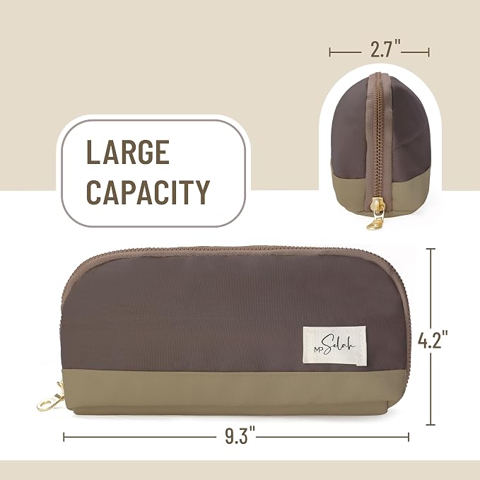 Mr. Pen- Wide-Opening Pencil Case, Triangle Design | Compact & Spacious Pencil Cases with 5 Mesh Pockets, Bag Pouch, Box Organizer for Students, School Supplies, Aesthetic Supply