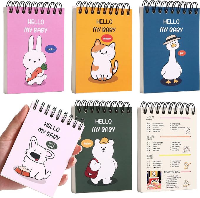 Blank Page Journal Small Steno Pads 3.1" x 4.3" Pocket Sketchbook Blank Small Spiral Notepads Cute Unlined Journal Page Notebook No Lines Top Spiral Notebook Drawing Notepads Little Memo Steno Note Pads Nursing Notepad for Work, School, Office, Nurse, ...