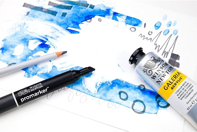 Winsor & Newton Professional Mixed Media Pad, 7" x 10", 30 Sheets, 250gsm, White