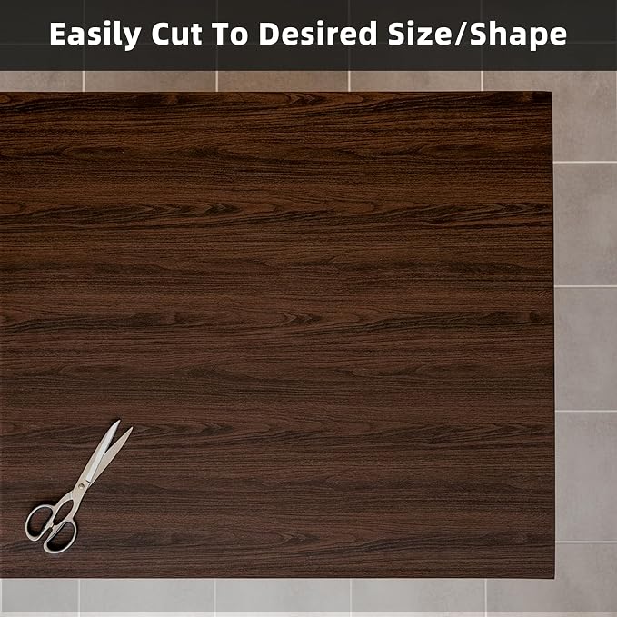 Nightstand Cover - 15.75x23.6 Inch Waterproof Easy to Clean Can Conceal Flaws Protector The Table Top from Scratches Used for Coffee Table Nightstand(Walnut Wood Grain 15.75x23.6)