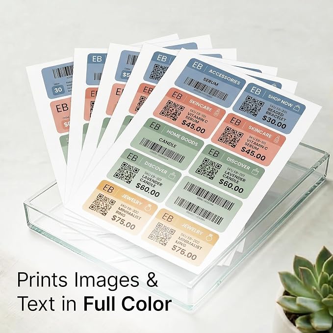 3" X 2" Matte White Printable Shipping Labels (500 Sheets, 5000 Stickers) Mailing and Address Labels, Product Packaging Stickers for Laser & Inkjet Printers - Spartan Industrial Template R011