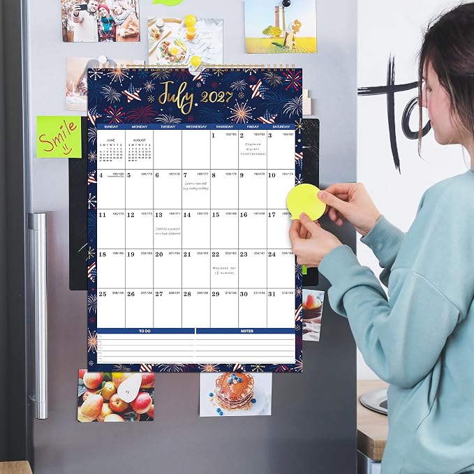 2027 Calendar - 2027 Wall Calendar, Jan 2027 - Dec 2027, Large Wall Calendar 2027, 12" x 17", 12 Monthly Calendar Large with Hanging Hook, Perfect for Organizing - 12 Different Themes