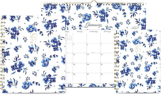 Mead Cambridge 2027 Wall Calendar, Monthly, 15" x 12" Planner, Cherrywood Lane, Everly Floral (CL23-707-27)