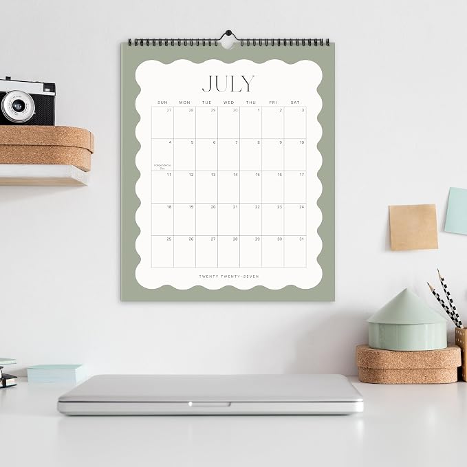 Aesthetic 2026 Wall Calendar - Runs from January 2026 Until July 2027 - The Perfect Large Modern 2026-2027 Calendar Planner for Easy Organizing