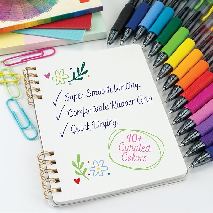 Pilot G2 Premium Refillable and Retractable Rolling Ball Colored Gel Pens, Fine Point, 0.7mm, Assorted Color Inks, 5-Pack
